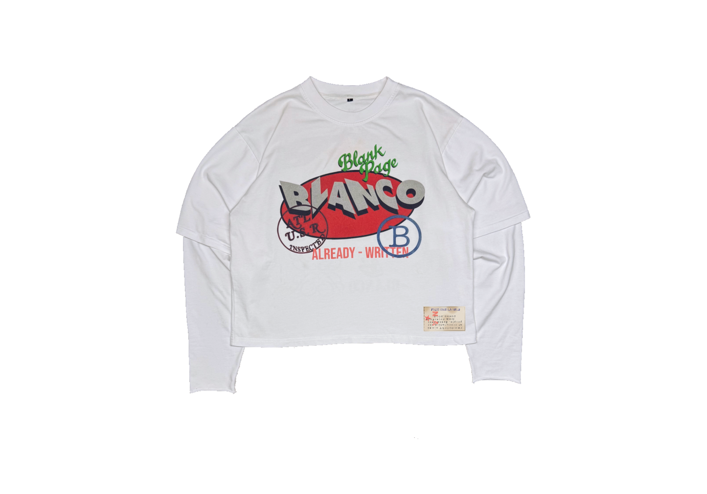 Blanco "SPONSORED" Longsleeve